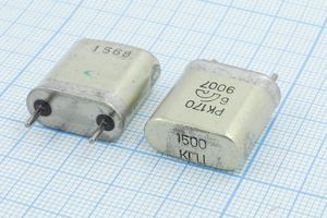 Кварцевый резонатор 1,5 МГц - 1500 HC6U S 15 20/-10~60C РК170БА-6АП 1Г