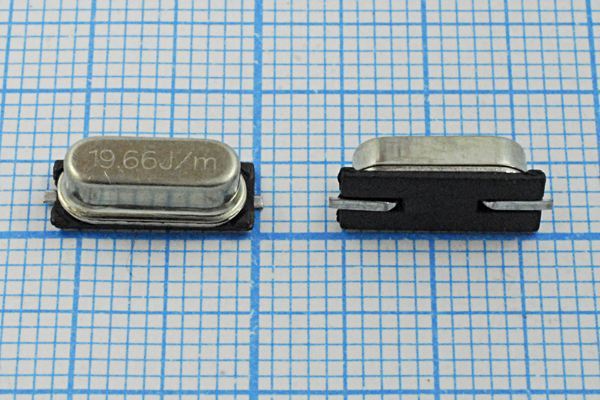 Кварцевый резонатор 19,6608 МГц - 19660,8 SMD49S4 32 SMU4 1Г JAUCH
