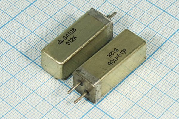Кварцевый резонатор 0,512 МГц - 512 УД 1Г 11x11x28