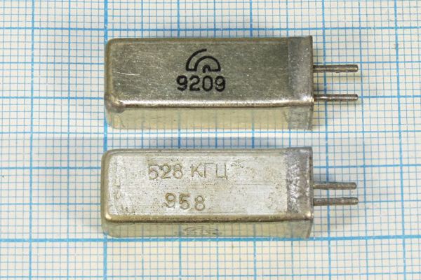 Кварцевый резонатор 0,528 МГц - 528 УД 1Г 11x11x28