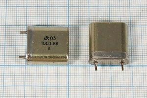 Кварцевый резонатор 1,0008 МГц - 1000,8 HC6U S БА 1Г Кварцевый резонатор 1,0008 МГц - 1000,8 HC6U S БА 1Г