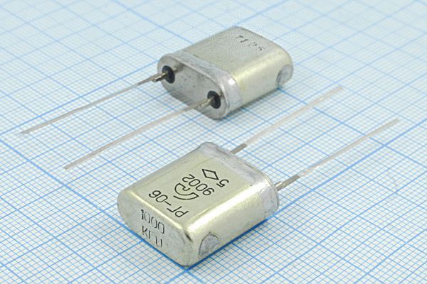 Кварцевый резонатор 1 МГц - 1000 HC33U S 15 40/-40~70C РГ06ББ-6ВТ 1Г