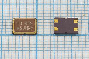 Кварцевый резонатор 18,432 МГц - 18432 SMD07050C4 20 SX-7[SM] 1Г