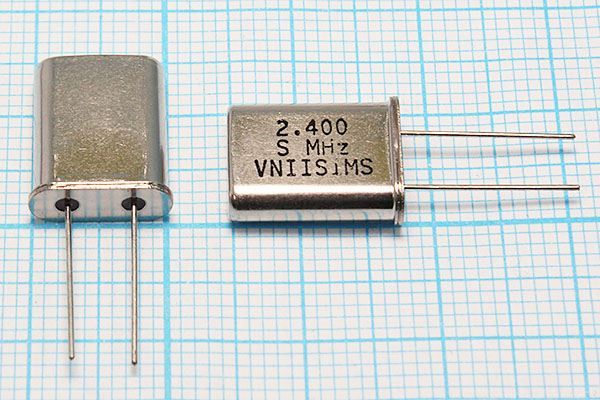 Кварцевый резонатор 2,4 МГц - 2400 HC49U S 15 30/-40~70C РПК01МД-6ВС 1Г