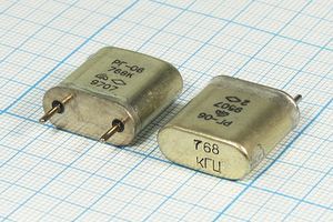 Кварцевый резонатор 0,768 МГц - 768 HC6U РГ06БА 1Г Кварцевый резонатор 0,768 МГц - 768 HC6U РГ06БА 1Г