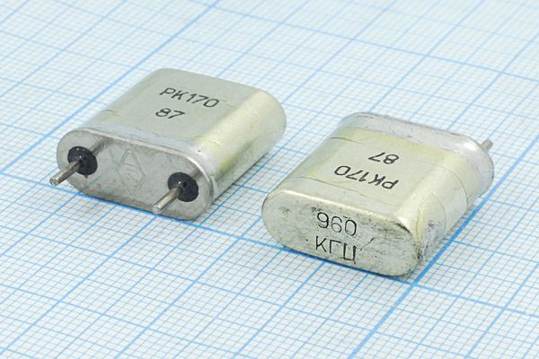 Кварцевый резонатор 0,96 МГц - 960 HC6U S 15 40/-40~70C РК170БА-6ВТ 1Г