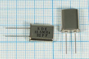 Кварцевый резонатор 12,5 МГц - 12500 HC49U 32 30 49U[SDE] 1Г (SDE32PF)