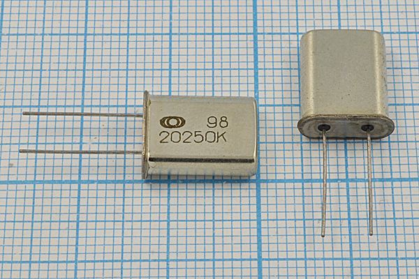 Кварцевый резонатор 20,25 МГц - 20250 HC49U 10 30 РК367МД-01 1Г