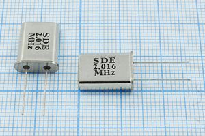Кварцевый резонатор 2,016 МГц - 2016 HC49U 20 30 49U[SDE] 1Г (SDE)