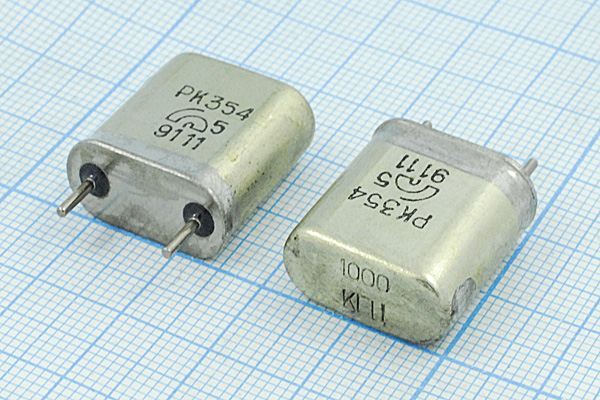 Кварцевый резонатор 1 МГц - 1000 HC6U S 50 100/-30~60C РК354БА-9БХ 1Г