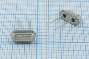 Кварцевый резонатор 6 МГц - 6000 HC49S3 32 20 30/-10~60C 49S[SDE] 1Г