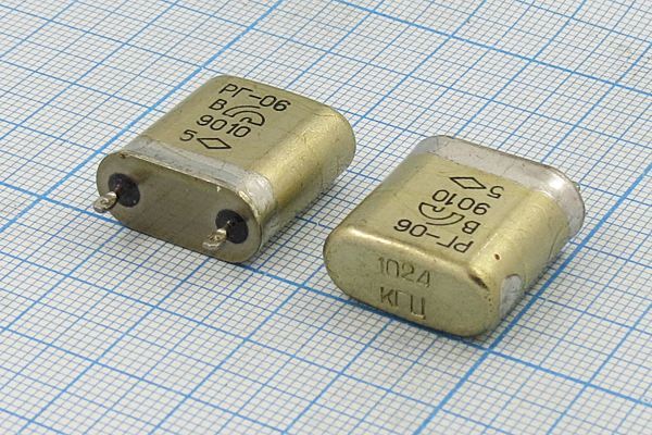 Кварцевый резонатор 1,024 МГц - 1024 БВ S РГ06БВ 1Г