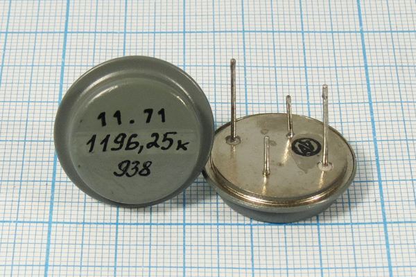 Кварцевый резонатор 1,19625 МГц - 1196,25 ТБ 35/-50~85C ТБ 1Г