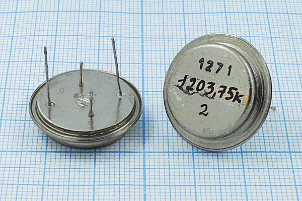 Кварцевый резонатор 1,20375 МГц - 1203,75 ТБ 35/-50~85C ТБ 1Г