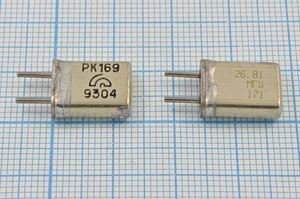 Кварцевый резонатор 26,81 МГц - 26810 HC25U РК169МА 3Г (26.81МГц РК169) Кварцевый резонатор 26,81 МГц - 26810 HC25U РК169МА 3Г (26.81МГц РК169)