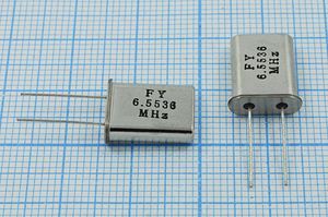 Кварцевый резонатор 6,5536 МГц - 6553,6 HC49U 16 20 1Г (FY) Кварцевый резонатор 6,5536 МГц - 6553,6 HC49U 16 20 1Г (FY)