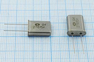 Кварцевый резонатор 27,615 МГц - 27615 HC49U S РК374МД 1Г (27615К) Кварцевый резонатор 27,615 МГц - 27615 HC49U S РК374МД 1Г (27615К)