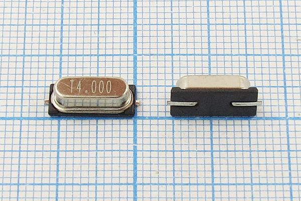 Кварцевый резонатор 4 МГц - 4000 SMD49S4 20 30 HC-49SMD 1Г (T4.000)