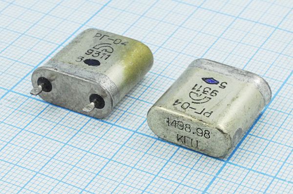 Кварцевый резонатор 1,49898 МГц - 1498,98 БВ РГ04 1Г