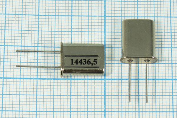 Кварцевый резонатор 14,4365 МГц - 14436,5 HC49U S 30 40/-40~70C РП97МД-8ВТ 1Г