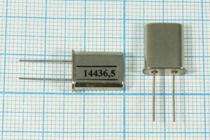Кварцевый резонатор 14,4365 МГц - 14436,5 HC49U S 30 40/-40~70C РП97МД-8ВТ 1Г