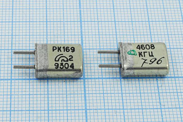 Кварцевый резонатор 4,608 МГц - 4608 HC25U 20 20/-10~60C РК169МА-7АП 1Г