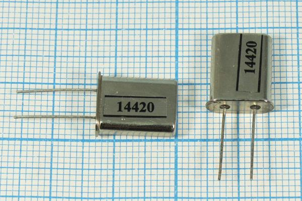 Кварцевый резонатор 14,42 МГц - 14420 HC49U S 30 40/-40~70C РП97МД-8ВТ 1Г 50 Ом