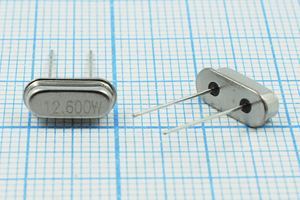 Кварцевый резонатор 12,6 МГц - 12600 HC49S3 20 30 1Г (12.600W)