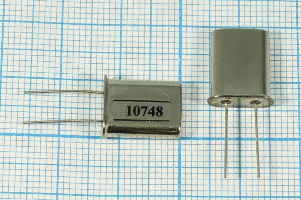 Кварцевый резонатор 10,748 МГц - 10748 HC49U S 30 40/-40~70C РП97МД-8ВТ 1Г