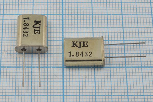 Кварцевый резонатор 1,8432 МГц - 1843,2 HC49U 13 1Г (KJE)