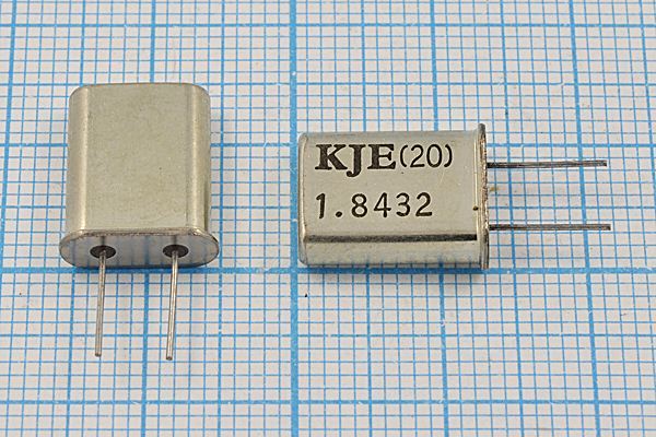 Кварцевый резонатор 1,8432 МГц - 1843,2 HC49U 20 1Г (KJE20)