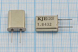 Кварцевый резонатор 1,8432 МГц - 1843,2 HC49U 20 1Г (KJE20) Кварцевый резонатор 1,8432 МГц - 1843,2 HC49U 20 1Г (KJE20)