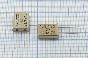 Кварцевый резонатор 1,8432 МГц - 1843,2 HC49U 32 1Г (1.8432 220A 7G) Кварцевый резонатор 1,8432 МГц - 1843,2 HC49U 32 1Г (1.8432 220A 7G)