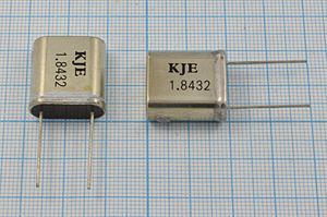 Кварцевый резонатор 1,8432 МГц - 1843,2 HC33U 20 1Г (KJE 1,8432) Кварцевый резонатор 1,8432 МГц - 1843,2 HC33U 20 1Г (KJE 1,8432)
