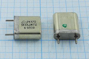 Кварцевый резонатор 1,8432 МГц - 1843,2 HC6U S РК170БА 1Г Кварцевый резонатор 1,8432 МГц - 1843,2 HC6U S РК170БА 1Г