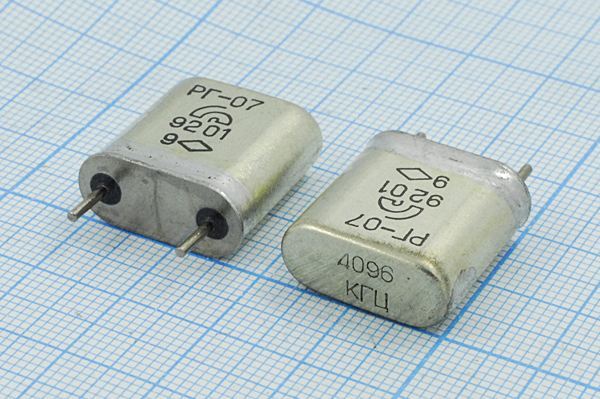 Кварцевый резонатор 4,096 МГц - 4096 HC6U S 20 50/-60~85C РГ07БА-7ДУ 1Г