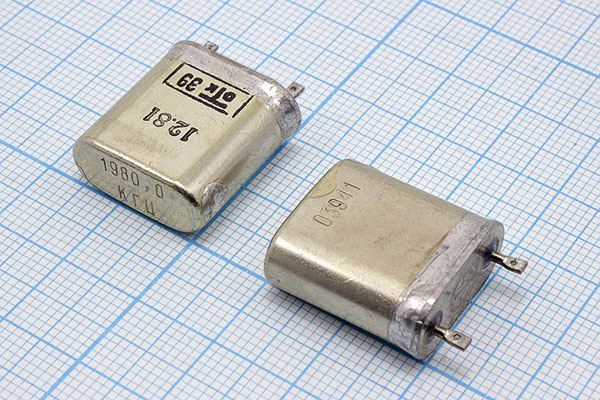 Кварцевый резонатор 1,98 МГц - 1980 БВ РК170БВ 1Г