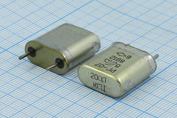 Кварцевый резонатор 2 МГц - 2000 HC6U S РГ07БА 1Г