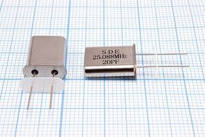 Кварцевый резонатор 25,088 МГц - 25088 HC49U 20 30 /-20~70C 49U[SDE] 1Г +IS