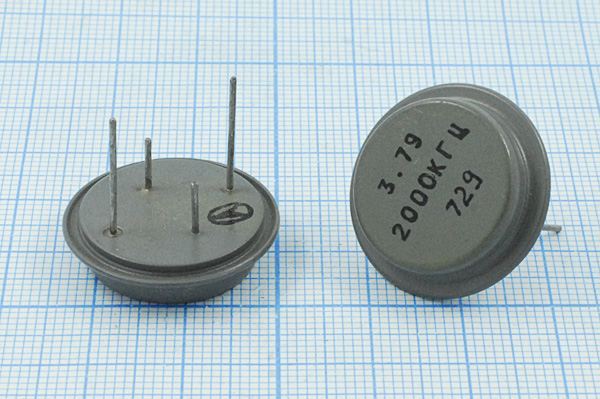 Кварцевый резонатор 2 МГц - 2000 ТБ /-60~105C ТБ 1Г