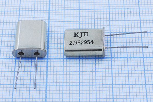 Кварцевый резонатор 2,982954 МГц - 2982,954 HC49U 16 1Г