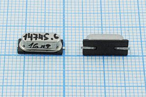 Кварцевый резонатор 14,7456 МГц - 14745,6 SMD49S4 16 30 1Г бм