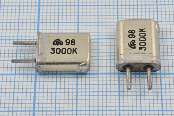Кварцевый резонатор 3 МГц - 3000 HC25U МА 1Г (3000К)