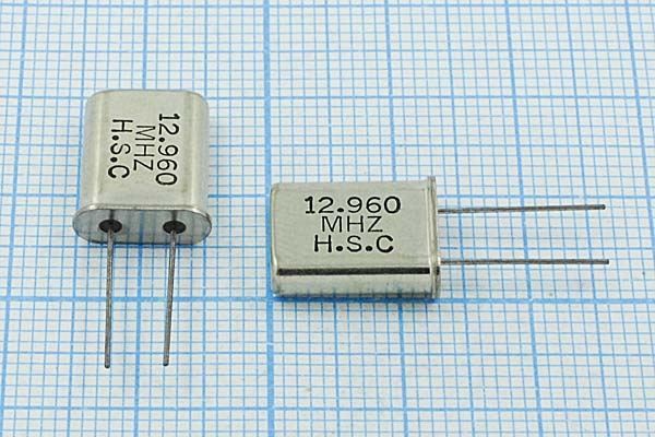 Кварцевый резонатор 12,96 МГц - 12960 HC49U 32 1Г (HSC)