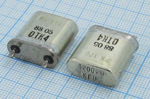 Кварцевый резонатор 3,2 МГц - 3200 БВ /-10~60C РК170БВ-7АП 1Г Кварцевый резонатор 3,2 МГц - 3200 БВ /-10~60C РК170БВ-7АП 1Г