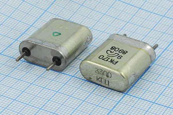 Кварцевый резонатор 3,3 МГц - 3300 HC6U 30 50/-60~85C РК170БА-8ДУ 1Г
