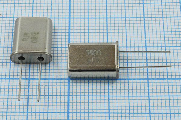 Кварцевый резонатор 3,5 МГц - 3500 HC49U S 15 30/-40~70C РПК01МД-6ВС 1Г