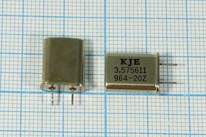 Кварцевый резонатор 3,575611 МГц - 3575,611 HC49U 13 1Г 4мм (KJE 3.575611) Кварцевый резонатор 3,575611 МГц - 3575,611 HC49U 13 1Г 4мм (KJE 3.575611)