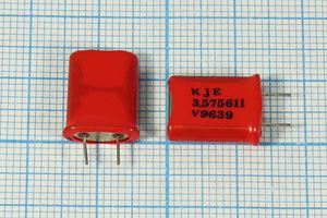 Кварцевый резонатор 3,575611 МГц - 3575,611 HC49U S 1Г +SL 4мм (KJE3.575611 V9639 Кварцевый резонатор 3,575611 МГц - 3575,611 HC49U S 1Г +SL 4мм (KJE3.575611 V9639