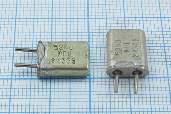 Кварцевый резонатор 5,28 МГц - 5280 HC25U МА 1Г